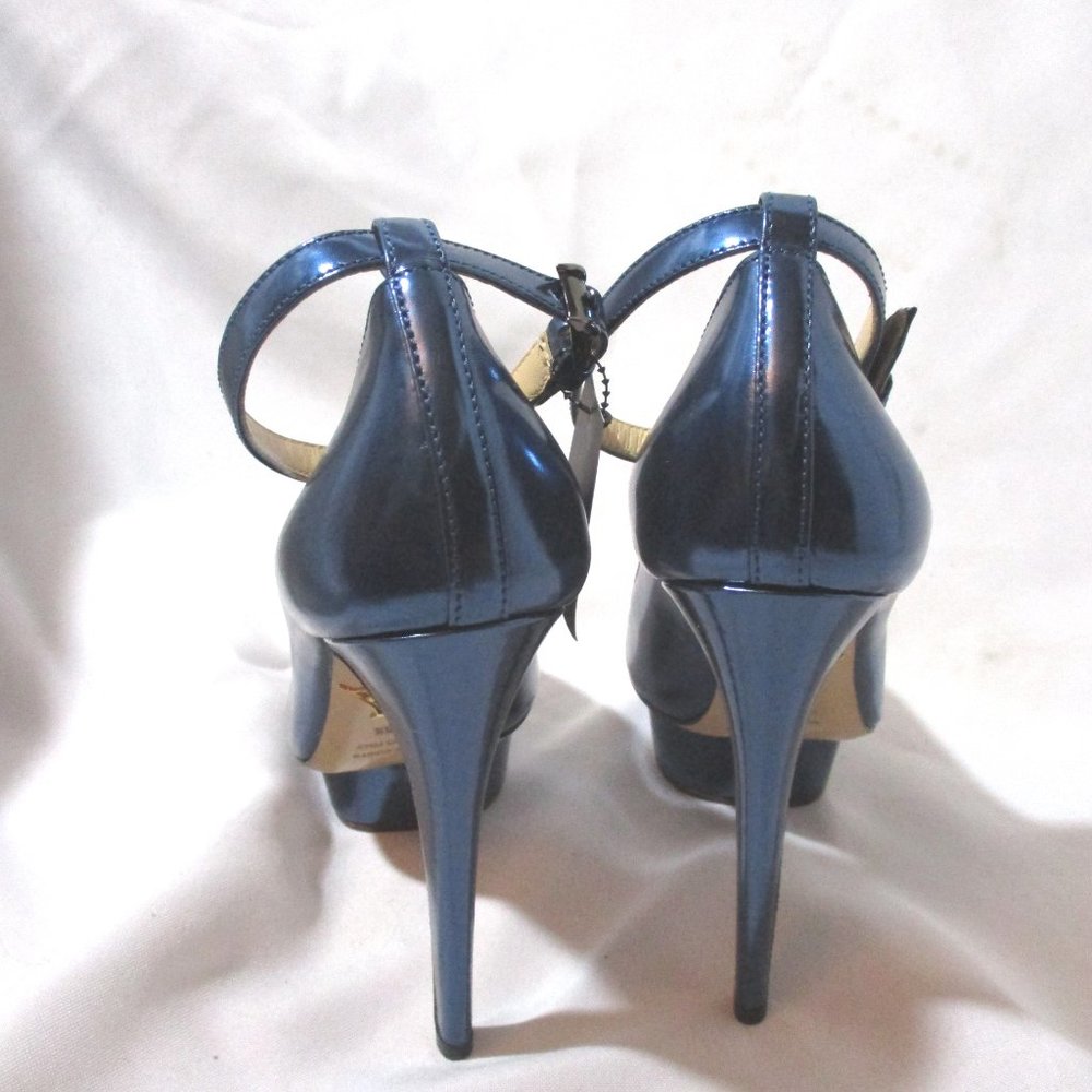 NEW CHARLOTTE OLYMPIA DOLORES High HEEL Pump Shoe Platform NWT ELECTRIC BLUE - Picture 6 of 9